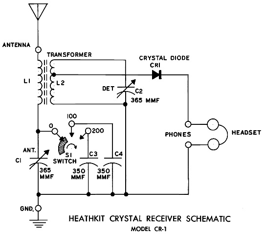 heathkit cr-1 crystal radio manual